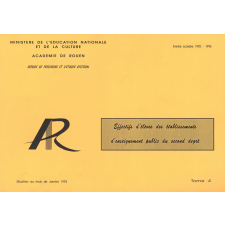 Académie de Rouen. Effectifs d'élèves des établissements d'enseignement public du second degré. Tome 4.