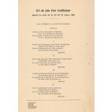 Cri de joie d'un Instituteur Après le vote de la loi du 28 mars 1882.