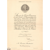 Remerciements officiels pour la participation au jury national du meilleur ouvrier de France à la 5e Exposition nationale du Travail, décernés à M.Androuin. 