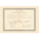 Diplôme d'Officier d'Académie. 