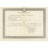Diplôme de Mention Honorable de l'Enseignement du Premier Degré. 