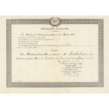 Diplôme de Mention Honorable de l'Enseignement du Premier Degré.