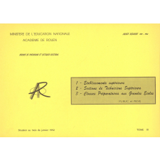 Etablissements supérieurs. Sections de Techniciens Supérieurs. Classes Préparatoires aux Grandes Ecoles. Public. Privé. Année scolaire 1991-1992.