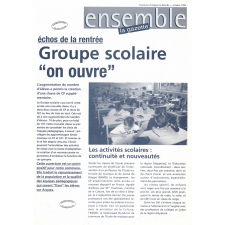 Ensemble. La Gazette. Octobre 1999 et Mars 2000.