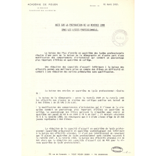 Points de repère statistiques. Février 1988.