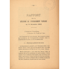 Rapport sur la SItuation de l'Enseignement primaire au 31 décembre 1912.