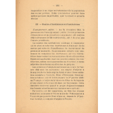 Rapport sur la SItuation de l'Enseignement primaire au 31 décembre 1912.
