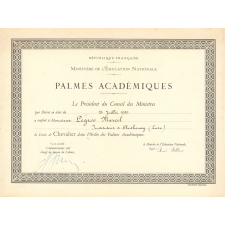 Palmes académiques.