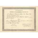 Diplôme d'Officier de l'Instruction Publique. 