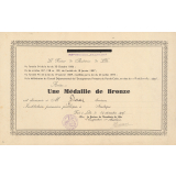 Médaille de Bronze.
