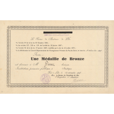 Médaille de Bronze.