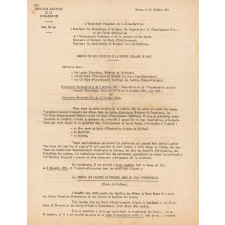 Instructions concernant l'établissement de la situation statistique des effectfs scolaires de l'Enseignement du Premier Degré au 10 Décembre 1961.