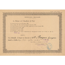 Attribution d'une Médaille d'Argent