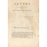 Lettre au comité de l'instruction publique