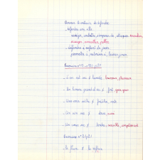Cahier de composition française