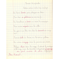 Cahier de français