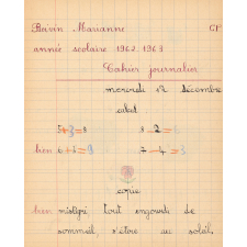 Cahier journalier
