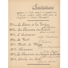 Récitations