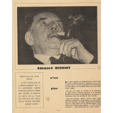 Edouard Herriot n'est plus.