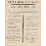 République française - Le Représentant du Peuple Bailleul, en mission par Décret du 21 Germinal, pour assurer l'exécution des Lois relatives à l'Instruction publique.