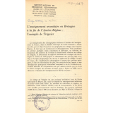 L'Enseignement secondaire en Bretagne à la fin de l'Ancien Régime : l'exemple de Tréguier.