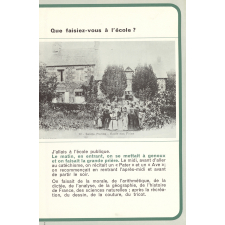 La Vie dans un village avant 1914. M'an fait école... A propos de la symétrie.