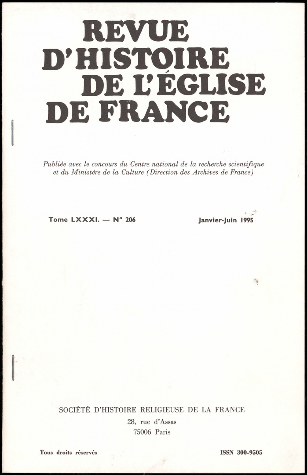 L'église et la Nation dans la France contemporaine. Le témoignage des manuels confessionnels (1870-1940).