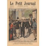 Les Congrégations à Paris. Arrestation de M. François Coppée, in Le Petit Journal. Supplément illustré. N° 612. Dimanche 10 Août 1902.