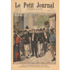 Les Congrégations à Paris. Arrestation de M. François Coppée, in Le Petit Journal. Supplément illustré. N° 612. Dimanche 10 Août 1902.