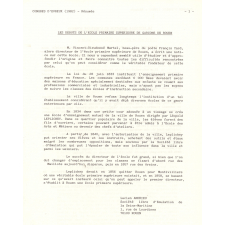 L'Enseignement en Normandie. XVIIe Congrès des Sociétés historiques et archéologiques de Normandie. Evreux, 2 - 7 septembre 1982. Résumé des communications.