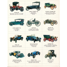 Encyclopédie par le timbre : automobiles d'autrefois