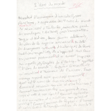 Dictée : L'âme du monde