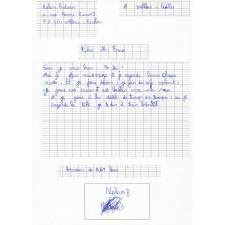 Réponse d'un élève au courrier de son enseignant pendant le confinement
