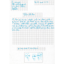 Réponse d'un élève au courrier de son enseignant pendant le confinement