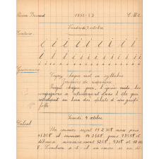 Cahier journalier