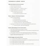 Exercice d'écriture : lundi mardi