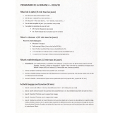 Exercice d'écriture : vendredi et samedi