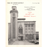 Brochure de la municipalité de Grand-Quevilly portant sur l'inauguration du monument Césaire Levillain et sur deux jumelages. 