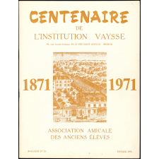 Brochure du centenaire de l'Institution Vaysse.