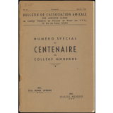 Brochure du centenaire du Collège moderne de Garçons de Rouen. 