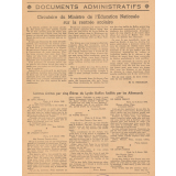 Circulaire du Ministre de l'Éducation Nationale sur la rentrée scolaire demandant des cérémonies commémorant la mort des cinq élèves du Lycée Buffon fusillés par les Allemands le 8 février 1943. 