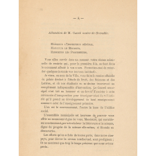 Brochure de l'inauguration du Palais des Facultés de Grenoble. 