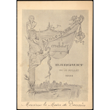 Menu du banquet du centenaire de la naissance de Michelet. 