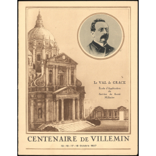 Menu du banquet du centenaire de la naissance de Villemin.