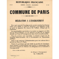 Commune de Paris - Délégation à l'enseignement.