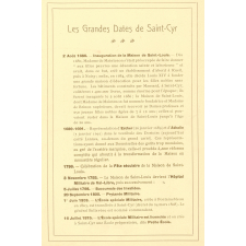 Centenaire de St Cyr 1808-1908. École spéciale militaire.