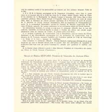 Brochure du cinquantenaire de l'École Normale d'Institutrices de Nîmes. 