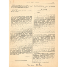 Article : Inauguration de la statue de Lakanal à Foix, de La Revue bleue. 