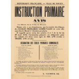 Ville de Rouen. Instruction primaire. Avis du maire et désignation des écoles primaires communales