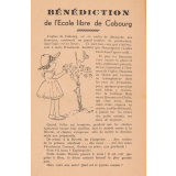 Brochure de la bénédiction de l'École libre de Cabourg. 